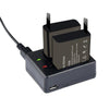 Dual Charger Dock with 2pcs 1050mAh Batteries for 4K Action Camera