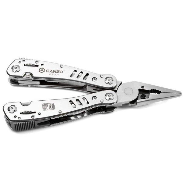 12 in 1 Multifunctional Folding Pliers with 12pcs Screwdriver Bits - Camping Tools
