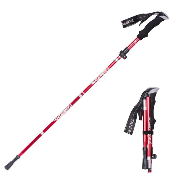 Aluminum Alloy Telescopic Anti-Skid Walking Stick Trekking Climbing - CBXMall.com | Best Prices ➤ Fast DELIVERY | ✈ Free Standard Shipping over 100+ Countries Worldwide