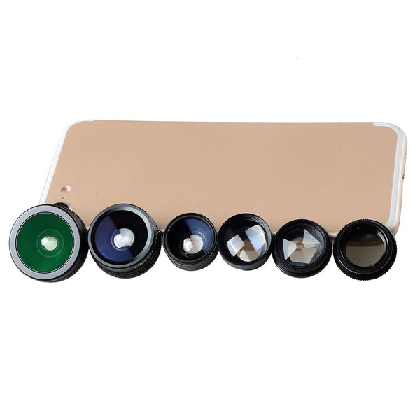 APEXEL APL-DG7 7 in 1 Cell Phone Camera Lens Kit Universal Clip