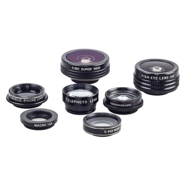 APEXEL APL-DG7 7 in 1 Cell Phone Camera Lens Kit Universal Clip