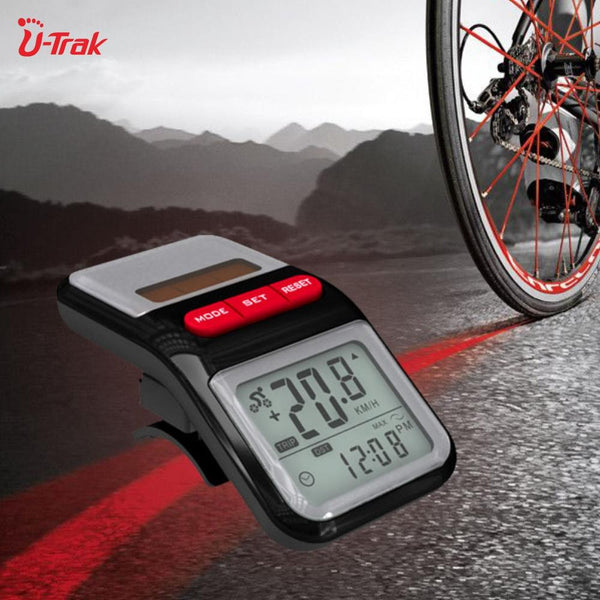 U - Trak CR - 770 Solar + Battery Dual Power Water-resistant Bicycle Bike Speedometer