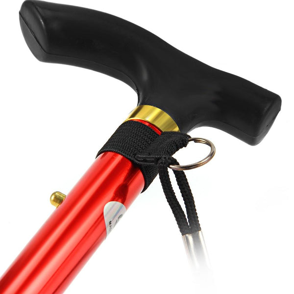 Adjustable Aluminum Metal Walking Stick Folding Collapsible Travel Cane with Non-slip Rubber Base - CBXMall.com | Best Prices ➤ Fast DELIVERY | ✈ Free Standard Shipping over 100+ Countries Worldwide
