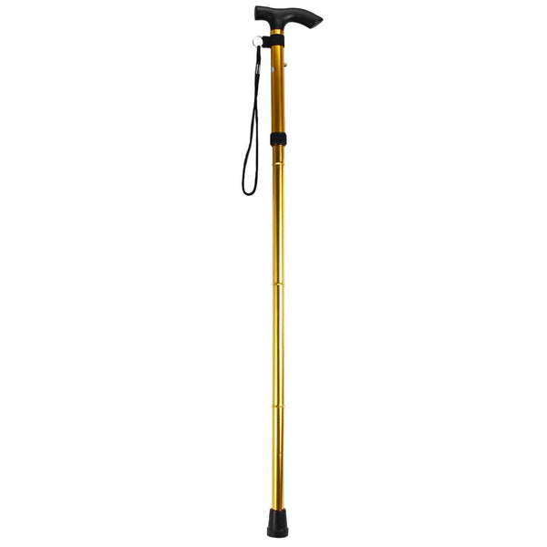 Adjustable Aluminum Metal Walking Stick Folding Collapsible Travel Cane with Non-slip Rubber Base - CBXMall.com | Best Prices ➤ Fast DELIVERY | ✈ Free Standard Shipping over 100+ Countries Worldwide