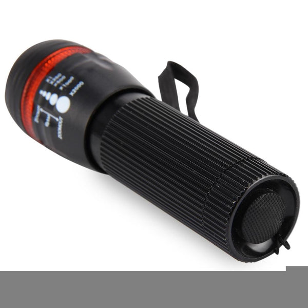 Q5 Waterproof 3W 140lm 3 Modes LED Bike Light Zoomable Flashlight with Torch Holder