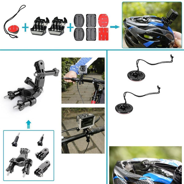 Accessories Kit for GoPro 6 Hero 5 Session 4 Silver 3 Black Sports Camera Set