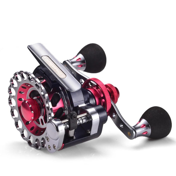 B65 Red Color Gear Ratio 2.6:1 Raft Fishing Reel