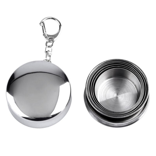 Stainless Steel Portable Outdoor Telescopic Collapsible Folding Cup - CBXMall.com | Best Prices ➤ Fast DELIVERY | ✈ Free Standard Shipping over 100+ Countries Worldwide