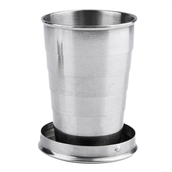 Stainless Steel Portable Outdoor Telescopic Collapsible Folding Cup - CBXMall.com | Best Prices ➤ Fast DELIVERY | ✈ Free Standard Shipping over 100+ Countries Worldwide