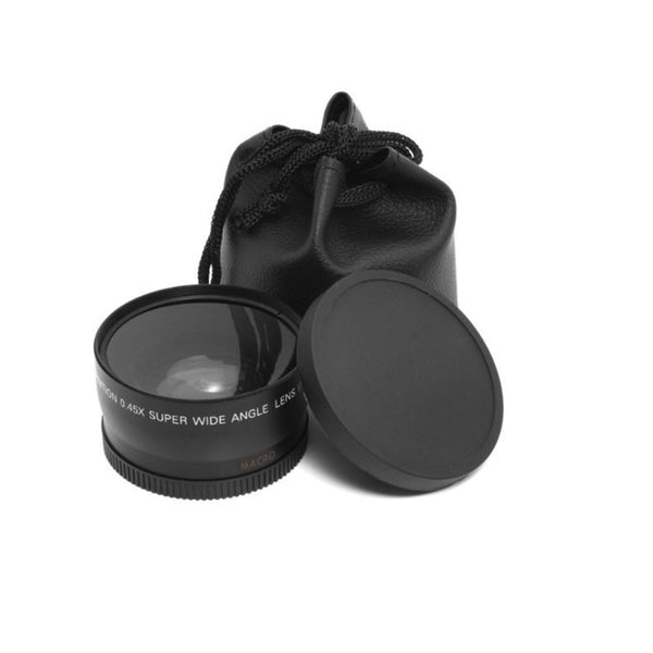 Macro Lens And Wide-Angle Lens 0.45x 58mm + Lens Pouch