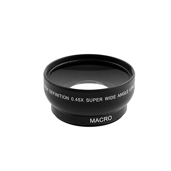 0.45x 52mm Super Fisheye Wide Angle Fixed Focus Lens For Canon Nikon Pentax Sony Minolta With 18-55m