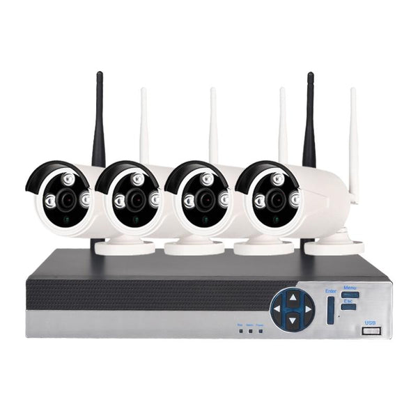 4 Channel 1080P Wireless Security Camera System