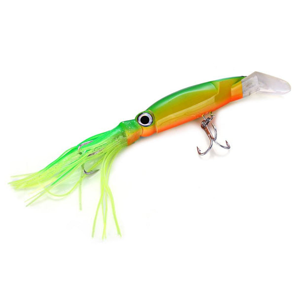 6pcs 14cm Trolling Minnow Fishing Lure Bionic Squid Bait 40g