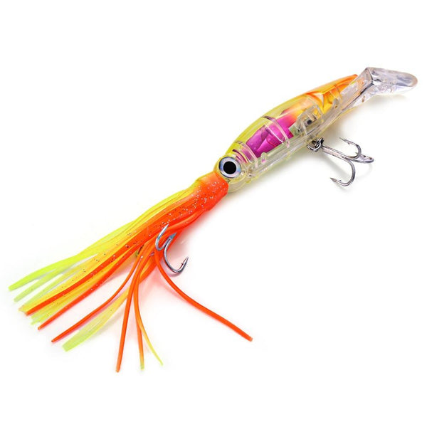 6pcs 14cm Trolling Minnow Fishing Lure Bionic Squid Bait 40g