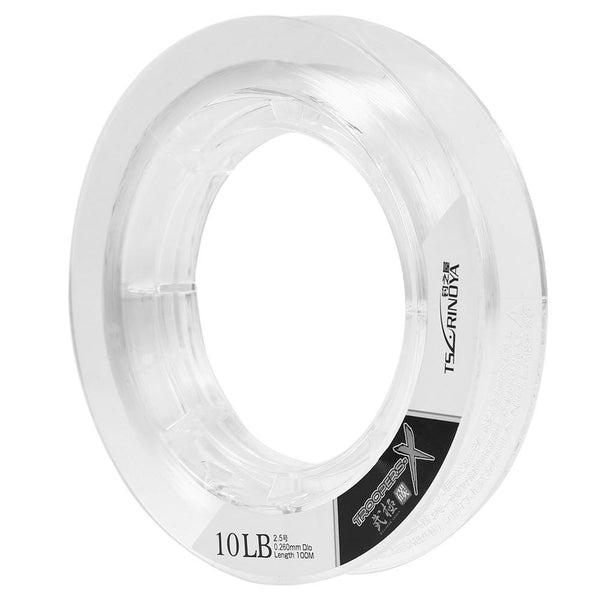 100m Trulinoya Transparent Carbon Fish Line Fluorocarbon Fishing Wire Linha De Pesca
