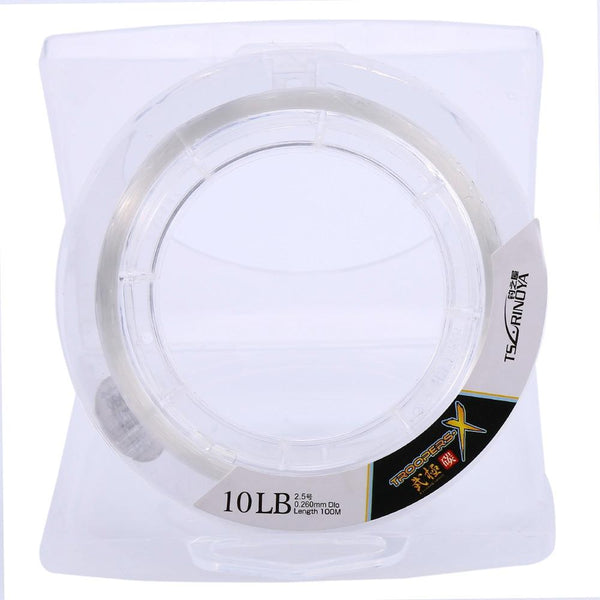 100m Trulinoya Transparent Carbon Fish Line Fluorocarbon Fishing Wire Linha De Pesca