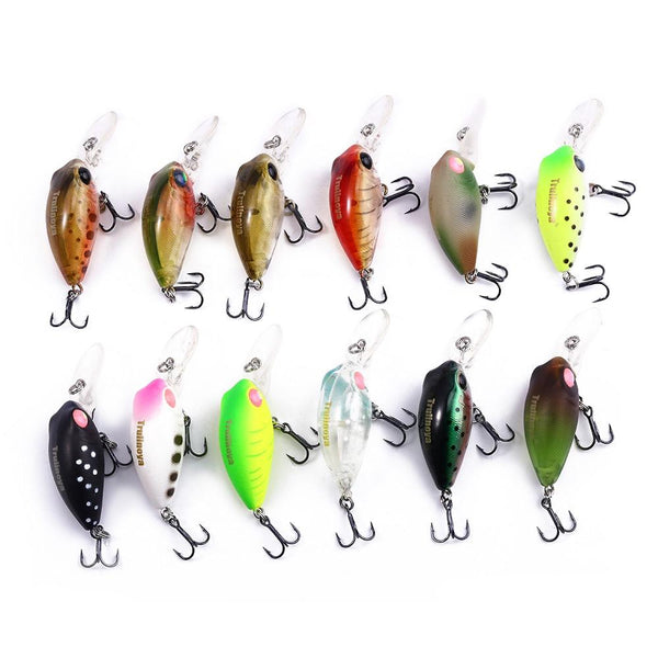 DW40 32mm Trulinoya Bare King Mini Fishing Lure Hard Bait with Hook Fishing Gear
