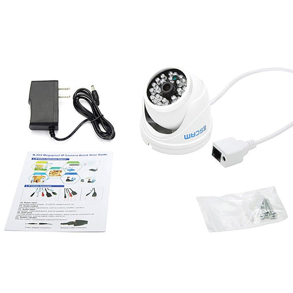 ESCAM QD520 H.264 Dual-stream Encoding IR IP66 Waterproof IP Network Camera