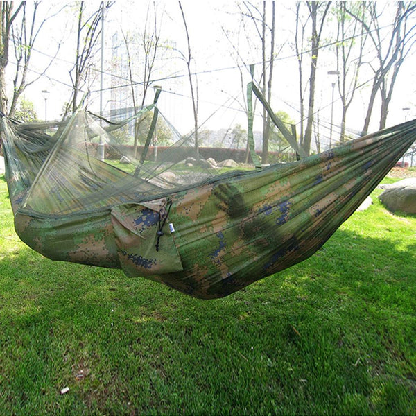 Single Person Portable Parachute Fabric Mosquito Net Hammock for Indoor Outdoor Use - CBXMall.com | Best Prices ➤ Fast DELIVERY | ✈ Free Standard Shipping over 100+ Countries Worldwide
