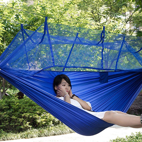 Single Person Portable Parachute Fabric Mosquito Net Hammock for Indoor Outdoor Use - CBXMall.com | Best Prices ➤ Fast DELIVERY | ✈ Free Standard Shipping over 100+ Countries Worldwide
