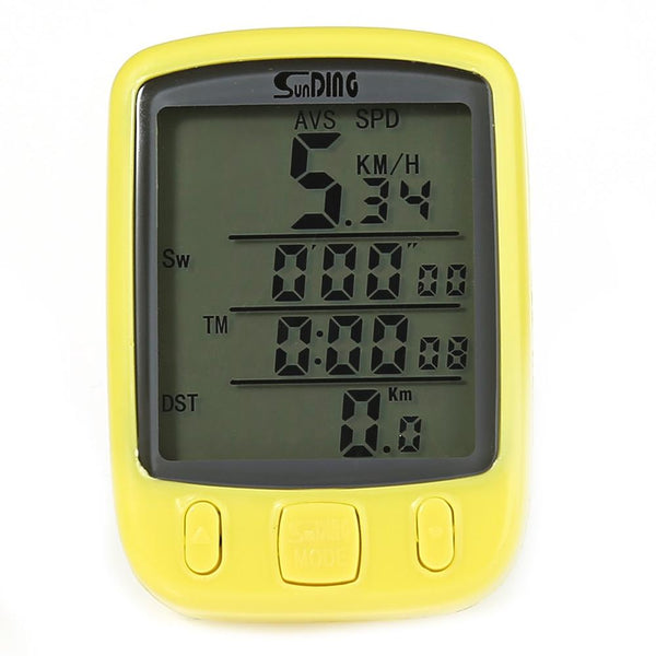 SunDing SD - 563B Outdoor Multifunction Water Resistant Cycling Odometer Speedometer