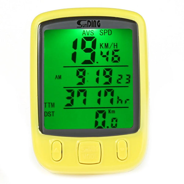 SunDing SD - 563B Outdoor Multifunction Water Resistant Cycling Odometer Speedometer
