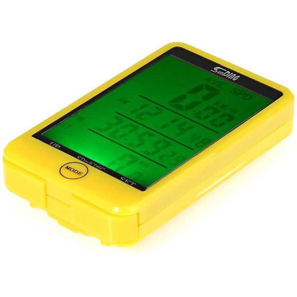 SunDing SD - 576C Water Resistant Touch Screen Wireless Bike Computer Speedometer with LCD Backlight