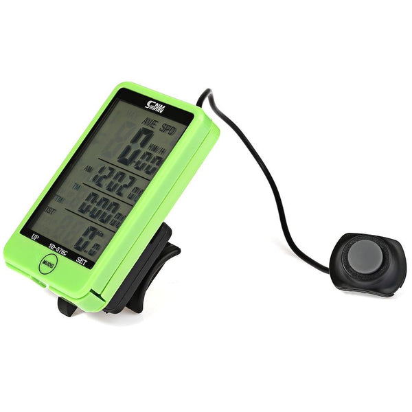 SunDing SD - 576C Water Resistant Touch Screen Wireless Bike Computer Speedometer with LCD Backlight