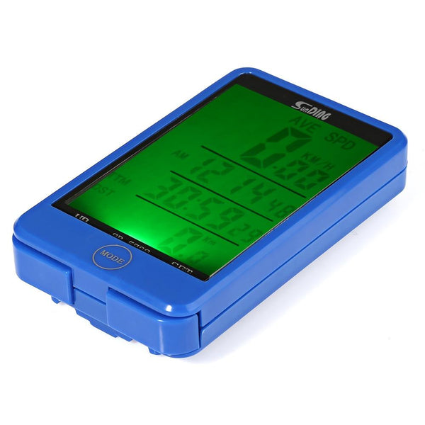SunDing SD - 576C Water Resistant Touch Screen Wireless Bike Computer Speedometer with LCD Backlight