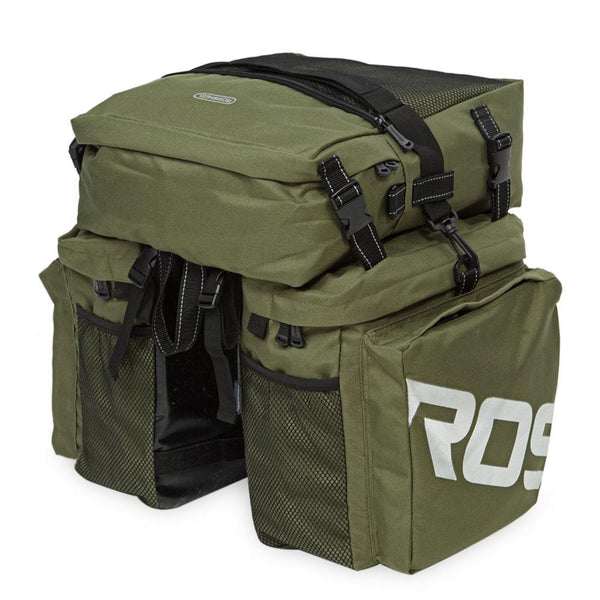 Roswheel 37L Water Resistant Durable 3 in 1 Bicycle Rear Pannier Bag