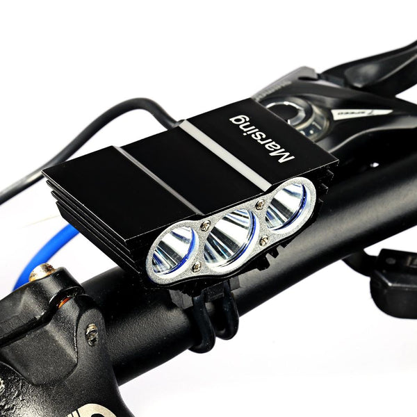 Marsing X3 2500Lm 3 Mode Cree XML T6 LED Bicycle Light Headlamp Set for Night Cycling