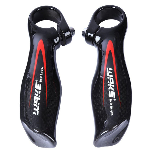 WAKE Paired Carbon Fiber Glossy Bicycle MTB Bike Handlebar Bar End