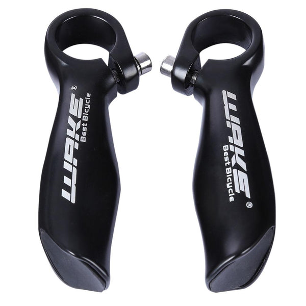 WAKE Paired Aluminum Alloy Glossy MTB Bike Handlebar Bar End with Rubber Lock-on Cover
