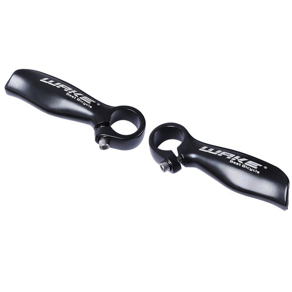 WAKE Paired Aluminum Alloy Glossy MTB Bike Handlebar Bar End with Rubber Lock-on Cover