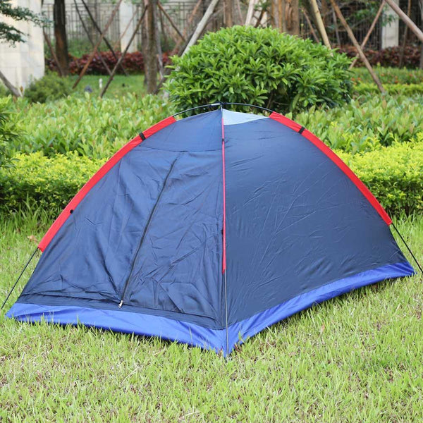 Two Person Outdoor Camping Tent Kit Fiberglass Pole Water Resistance with Carry Bag for Hiking Traveling - CBXMall.com | Best Prices ➤ Fast DELIVERY | ✈ Free Standard Shipping over 100+ Countries Worldwide