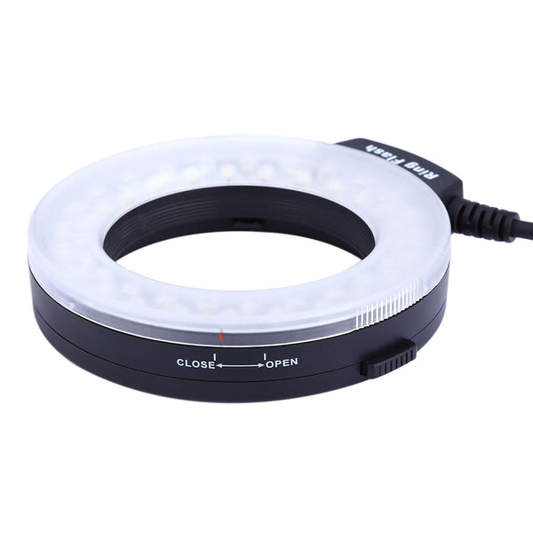 RF550 Macro LED Ring Flash with LCD Display Power Control for Canon Nikon DSLR Cameras