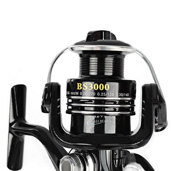 Fishdrops Size 1000 - 7000 Metal Reel Spinning Fishing Tackle with 13BB One Way Clutch