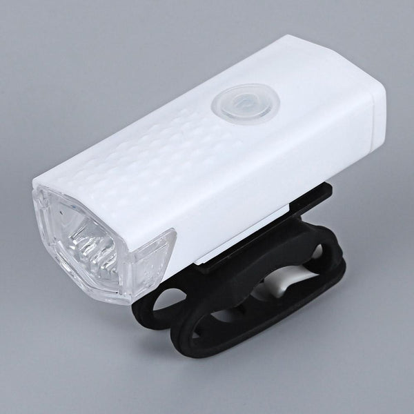 Water Resistant Rechargeable Mountain Bike Front Light with USB Changer for Night Cycling
