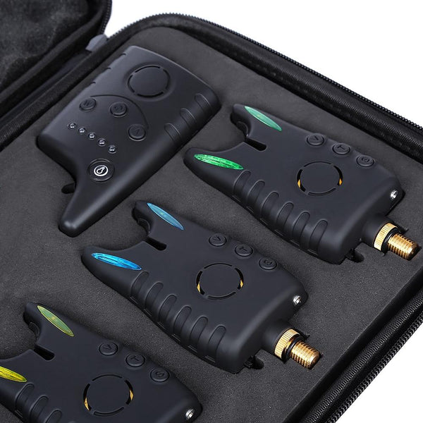 JY - 57 1 to 4 Wireless Fishing Alarm Set Bite Alerters Receiver Angling Tackle