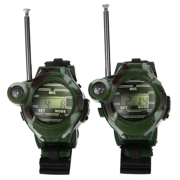 2pcs 7 in 1 Walkie Talkie Watch Camouflage Style Children Toy