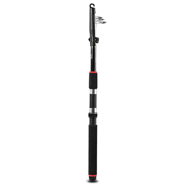 Durable Fishing Rod Telescopic Glass Fiber Pole with EVA Handle Outdoor Tool
