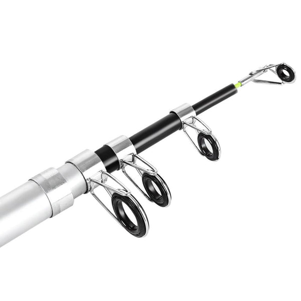 Durable Fishing Rod Telescopic Glass Fiber Pole with EVA Handle Outdoor Tool