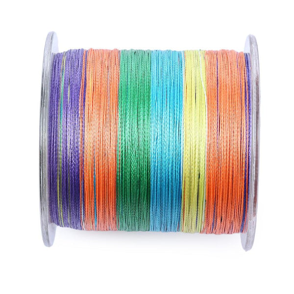 PROBEROS 500M Durable Colorful PE 4 Strands Multifilament Braided Fishing Line Angling Accessory