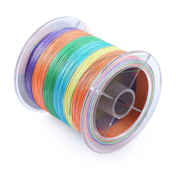 PROBEROS 500M Durable Colorful PE 4 Strands Multifilament Braided Fishing Line Angling Accessory