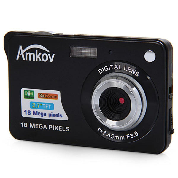 Amkov CDC3 2.7 Inch TFT Screen 18.0MP CMOS 5.0MP Anti-shake Digital Video Camera