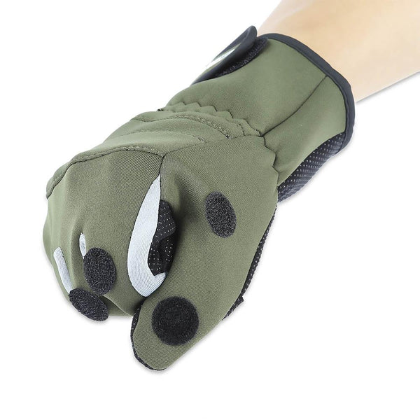 TSURINOYA Paired Warm Water Resistant Full Finger Glove for Outdoor Fishing