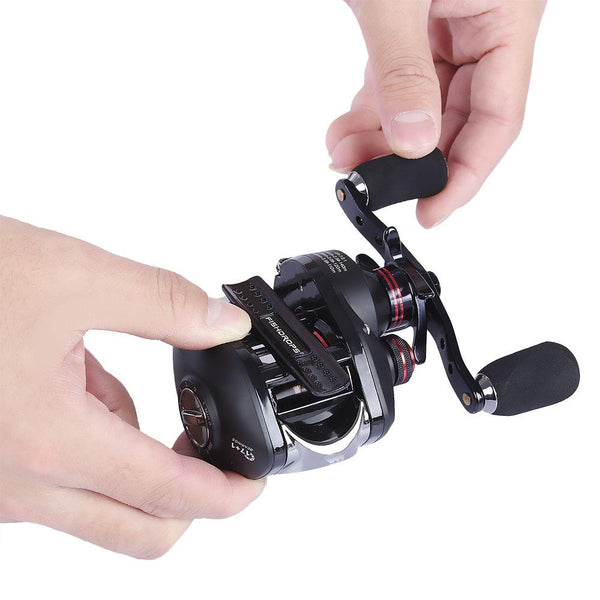 FISHDROPS 17 + 1BB Left Right Hand Gun Shape Fishing Baitcasting Reel