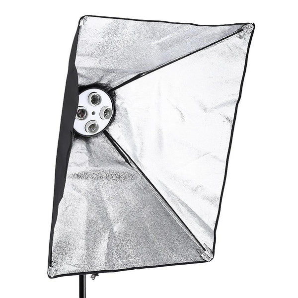 3-in-1 Photo Studio Kit 4 Lamp Holder 2m Light Stand 50 x 70cm Soft Box