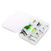 19pcs Metal Hard Fishing Bait Sequin Hook with Portable Storage Box