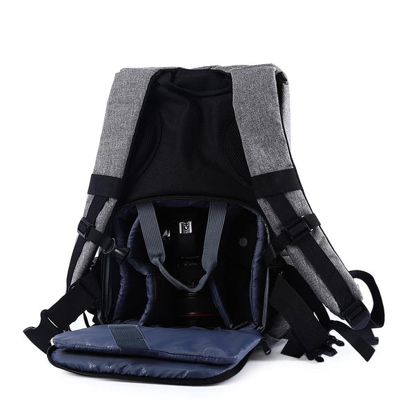 PROWELL DC21439 DSLR Camera Flax Photography Bag Backpack